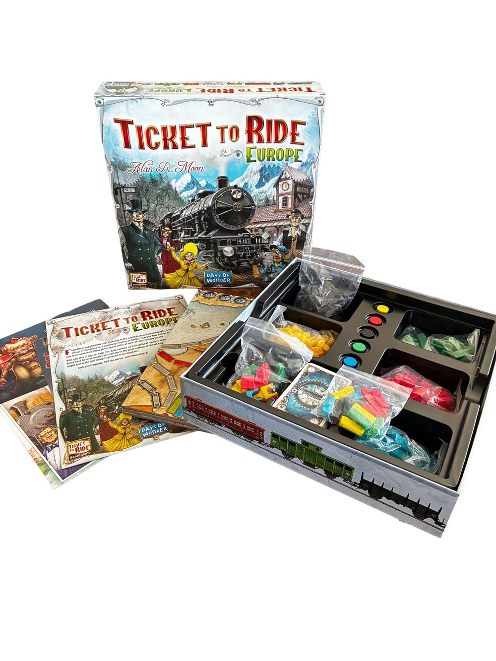 Ticket to Ride Europe Board Game 100% Complete Days of Wonder